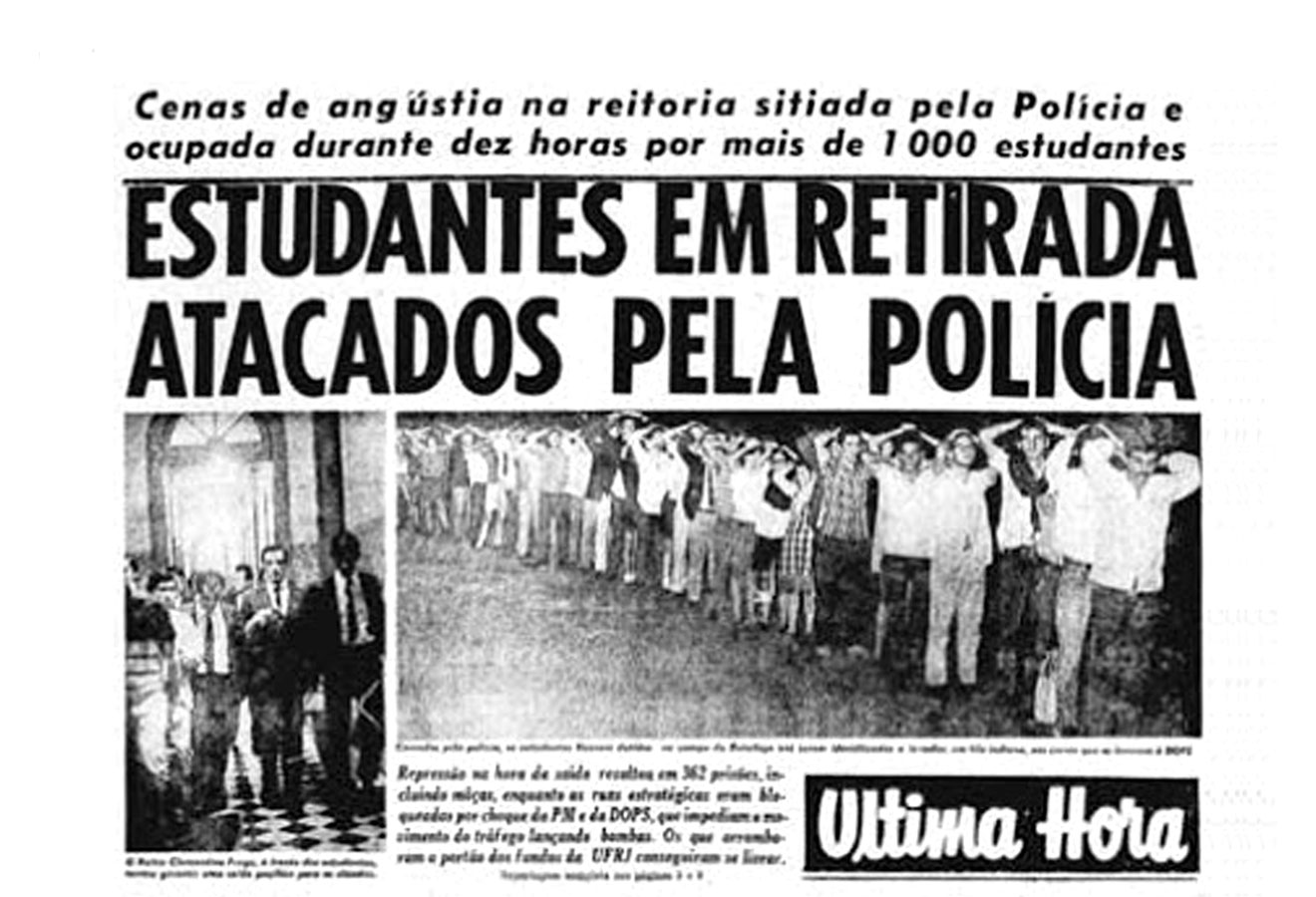 Resultado de imagem para repressão and estudante and 1968